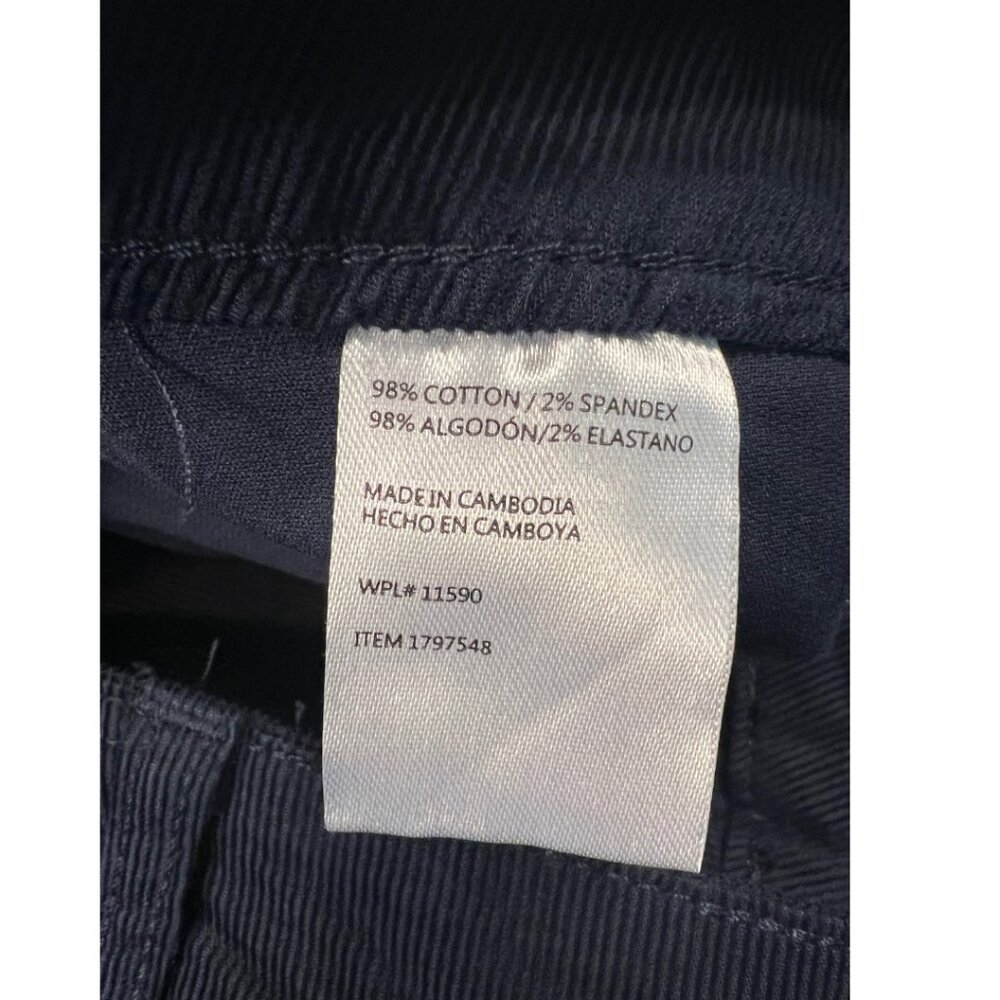 Weatherproof Vintage Women’s Navy Blue Corduroy Wide Leg Pants Size 8 Casual NWT - Picture 6 of 9